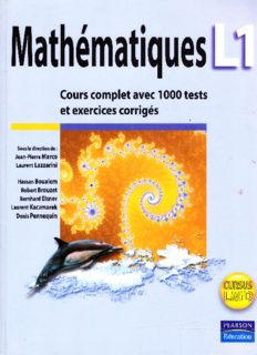 Mathématiques L1 - Cours complet avec fiches de révision, 1000 tests et exercices corrigés