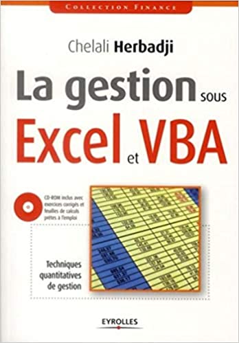 La gestion sous Excel et VBA :Techniques quantitatives de gestion