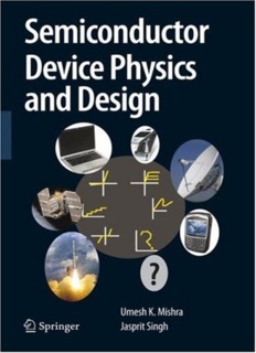 SEMICONDUCTOR DEVICE PHYSICS AND DESIGN