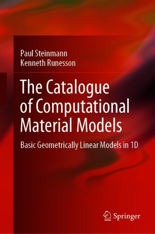 The Catalogue of Computational Material Models : Basic Geometrically Linear Models in 1D