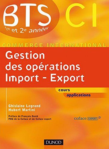 Gestion des opérations import export