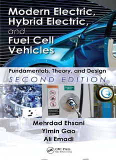 Modern Electric, Hybrid Electric, and Fuel Cell Vehicles: Fundamentals, Theory, and Design