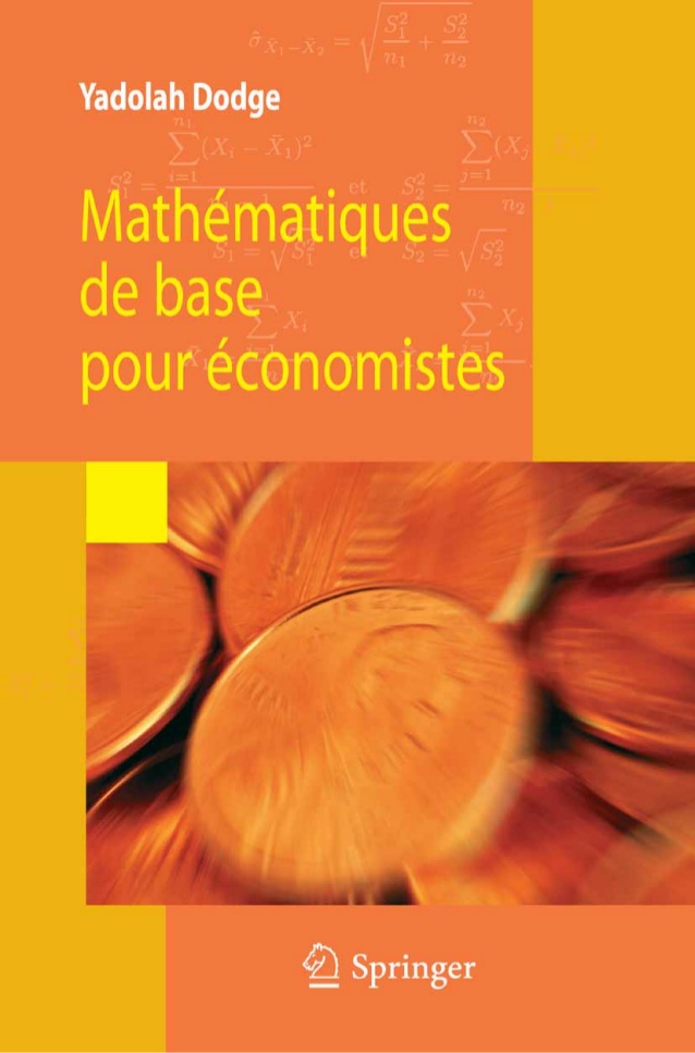 Mathématiques de base pour économistes