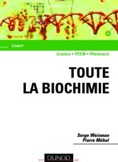 Aide mémoire de toute la biochimie