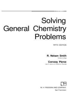 Solving General Chemistry Problems