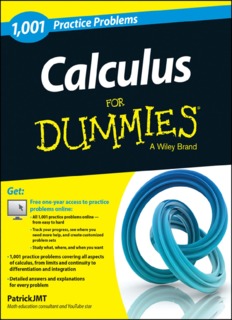 1,001 Calculus Practice Problems For Dummies