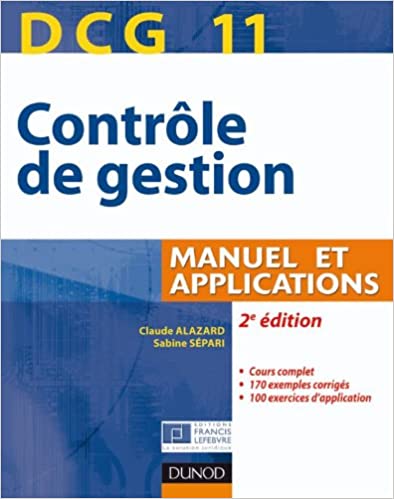 DCG 11 - Contrôle de gestion - 2e édition - Manuel et applications