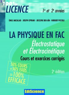 Électrostatique et électrocinétique 1re et 2e années - 2e éd. - Cours et exercices corrigés